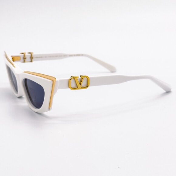 NEW VALENTINO V-GOLDCUT-I VLS-113D WOMEN WHITE SUNGLASSES VALENTINO main image 8